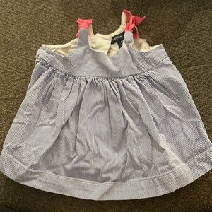 ♦️5 for $15♦️0-3m baby girl shirt dress blue white pink